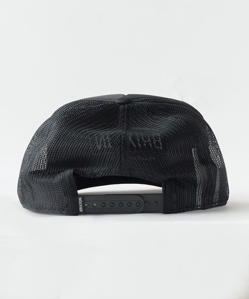 BRIXTON(ブリクストン)の「BRIXTON/ブリクストン CALDWELL NP HP TRUCKER H フラットバイザー メッシュトラッカーキャップ スナップバック ストリート メンズ レディース ユニセックス 2026年 夏 夏服スケーター(キャップ・メンズ・ブラック/グリーン・ONE SIZE)」の9枚目の写真