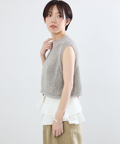 IENA（イエナ）の「ラメリリーニットベスト（ベスト）」 - WEAR
