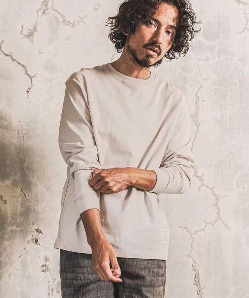 wjk reluxe(ダブルジェーケーリラックス)の「mlt5791- 10oz Long Sleeve T Shirt ロングスリーブTシャツ(WR26W-24)(Tシャツ/カットソー・メンズ・グレイッシュベージュ/ホワイト/ブラック・XL/L/M)」の3枚目の写真