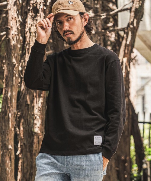 wjk reluxe(ダブルジェーケーリラックス)の「mlt5791- 10oz Long Sleeve T Shirt ロングスリーブTシャツ(WR26W-24)(Tシャツ/カットソー・メンズ・グレイッシュベージュ/ホワイト/ブラック・XL/L/M)」の2枚目の写真