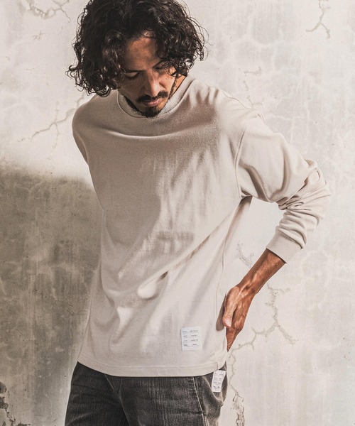 wjk reluxe(ダブルジェーケーリラックス)の「mlt5791- 10oz Long Sleeve T Shirt ロングスリーブTシャツ(WR26W-24)(Tシャツ/カットソー・メンズ・グレイッシュベージュ/ホワイト/ブラック・XL/L/M)」の19枚目の写真