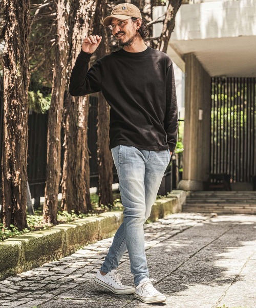 wjk reluxe(ダブルジェーケーリラックス)の「mlt5791- 10oz Long Sleeve T Shirt ロングスリーブTシャツ(WR26W-24)(Tシャツ/カットソー・メンズ・グレイッシュベージュ/ホワイト/ブラック・XL/L/M)」の4枚目の写真