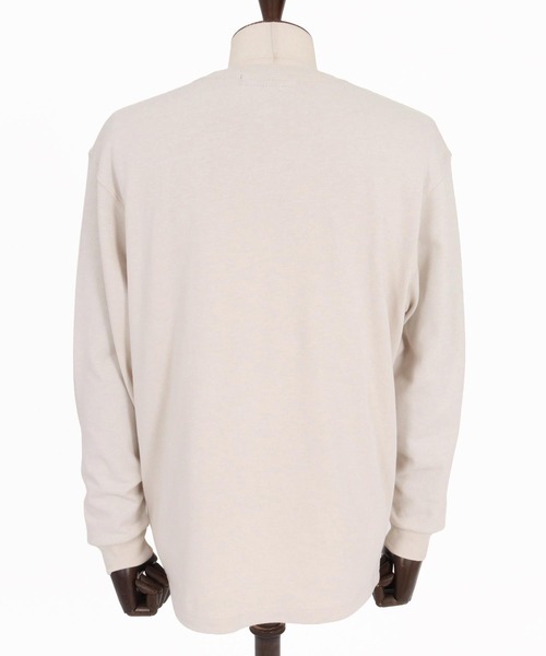 wjk reluxe(ダブルジェーケーリラックス)の「mlt5791- 10oz Long Sleeve T Shirt ロングスリーブTシャツ(WR26W-24)(Tシャツ/カットソー・メンズ・グレイッシュベージュ/ホワイト/ブラック・XL/L/M)」の13枚目の写真