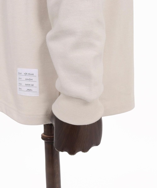 wjk reluxe(ダブルジェーケーリラックス)の「mlt5791- 10oz Long Sleeve T Shirt ロングスリーブTシャツ(WR26W-24)(Tシャツ/カットソー・メンズ・グレイッシュベージュ/ホワイト/ブラック・XL/L/M)」の16枚目の写真