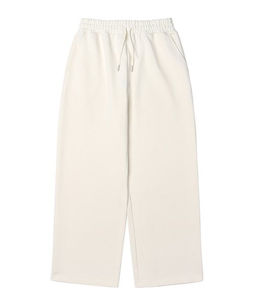 ADHOC(アドホック)の「男女共用 裏毛 フルバンディング ワイドパンツ (O-WHITE) (HASLP90-33)(スウェットパンツ・レディース・その他・66/71/81/86)」の1枚目の写真