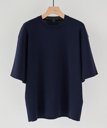 【P.T】アイスコットンニットTシャツ /接触冷感/半袖//夏服/ウォッシャブル/ストレッチ