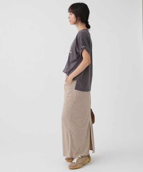 +81BRANCA(ハチイチブランカ)の「【81BRANCA】<別注>Souffle TEE(Tシャツ/カットソー・レディース・アイボリー/ダークブラウン・フリー)」の11枚目の写真