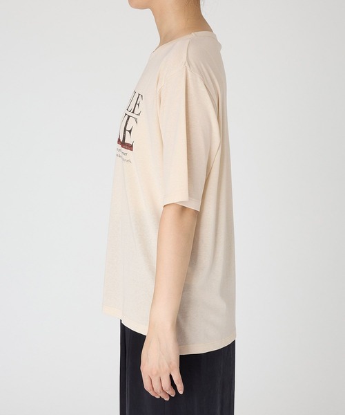 +81BRANCA(ハチイチブランカ)の「【81BRANCA】<別注>Souffle TEE(Tシャツ/カットソー・レディース・アイボリー/ダークブラウン・フリー)」の14枚目の写真