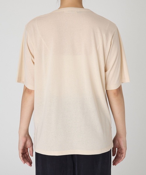+81BRANCA(ハチイチブランカ)の「【81BRANCA】<別注>Souffle TEE(Tシャツ/カットソー・レディース・アイボリー/ダークブラウン・フリー)」の15枚目の写真
