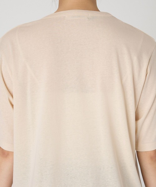 +81BRANCA(ハチイチブランカ)の「【81BRANCA】<別注>Souffle TEE(Tシャツ/カットソー・レディース・アイボリー/ダークブラウン・フリー)」の16枚目の写真