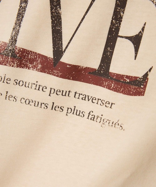 +81BRANCA(ハチイチブランカ)の「【81BRANCA】<別注>Souffle TEE(Tシャツ/カットソー・レディース・アイボリー/ダークブラウン・フリー)」の9枚目の写真
