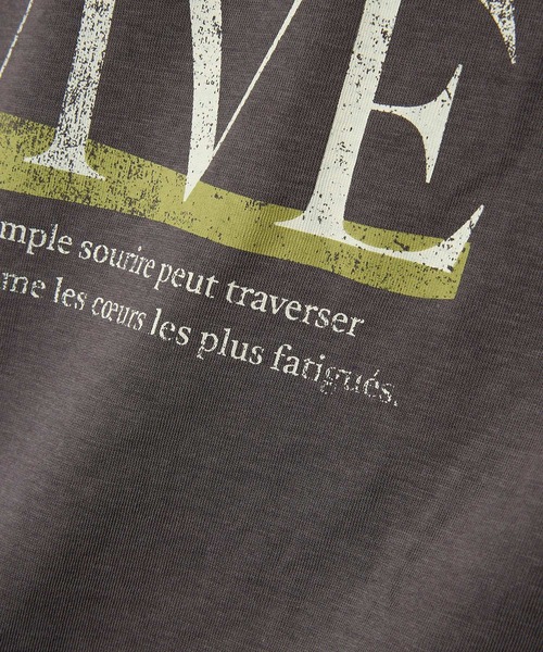 +81BRANCA(ハチイチブランカ)の「【81BRANCA】<別注>Souffle TEE(Tシャツ/カットソー・レディース・アイボリー/ダークブラウン・フリー)」の10枚目の写真
