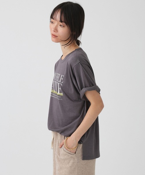 +81BRANCA(ハチイチブランカ)の「【81BRANCA】<別注>Souffle TEE(Tシャツ/カットソー・レディース・アイボリー/ダークブラウン・フリー)」の19枚目の写真