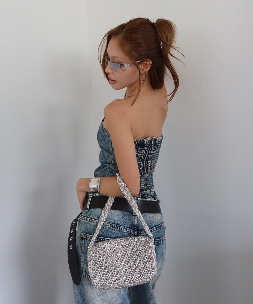 WAVEGIRL(ウェーブガール)の「Natty Denim Top(Tシャツ/カットソー・レディース・ブルー・FREE)」の2枚目の写真