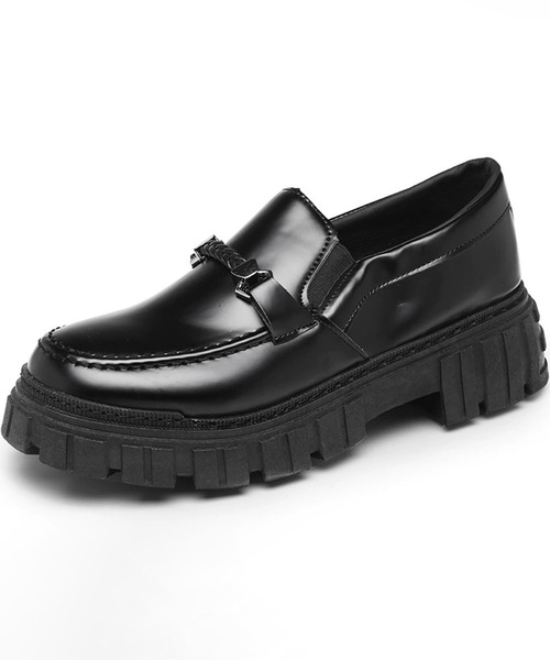 WESTBOY(ウエストボーイ)の「Y2K ユニセックス 5cm ハイソール ビットローファー WO26W6SH07(ローファー・メンズ・ブラック・44/43/42/41)」の9枚目の写真