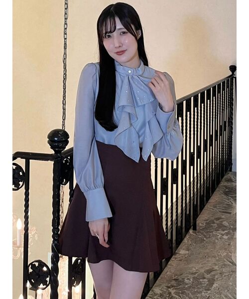 MERCURYDUO(マーキュリーデュオ)の「バックZIPミニスカパン(スカート・レディース・ベージュ/ブラウン/チャコールグレー・SMALL/MEDIUM)」の13枚目の写真