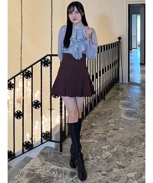 MERCURYDUO(マーキュリーデュオ)の「バックZIPミニスカパン(スカート・レディース・ベージュ/ブラウン/チャコールグレー・SMALL/MEDIUM)」の22枚目の写真