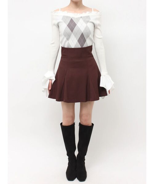 MERCURYDUO(マーキュリーデュオ)の「バックZIPミニスカパン(スカート・レディース・ベージュ/ブラウン/チャコールグレー・SMALL/MEDIUM)」の17枚目の写真