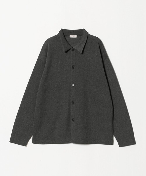 BEAUTY&YOUTH UNITED ARROWS（ビューティーアンドユースユナイテッドアローズ）の「ハーフ ミラノ ニット シャツ ウォッシャブル（カーディガン/ボレロ・メンズ・ダークグレー/モカ・L/S/XL/M）」の7枚目の写真