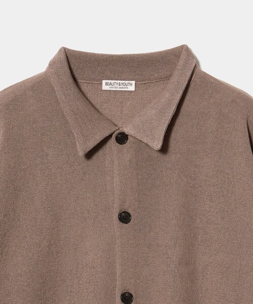 BEAUTY&YOUTH UNITED ARROWS（ビューティーアンドユースユナイテッドアローズ）の「ハーフ ミラノ ニット シャツ ウォッシャブル（カーディガン/ボレロ・メンズ・ダークグレー/モカ・L/S/XL/M）」の18枚目の写真