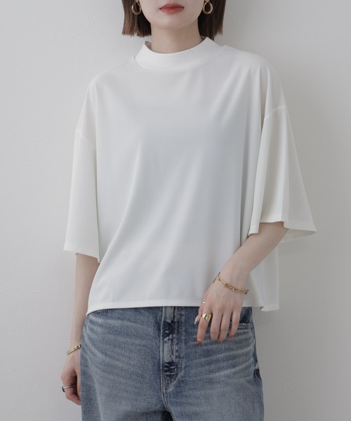 FUNALIVE（ファンアライブ）の「Sheer T-Shir t  シアーTシャツ 半端袖（Tシャツ/カットソー・レディース・ホワイト/ブラック・FREE）」の21枚目の写真