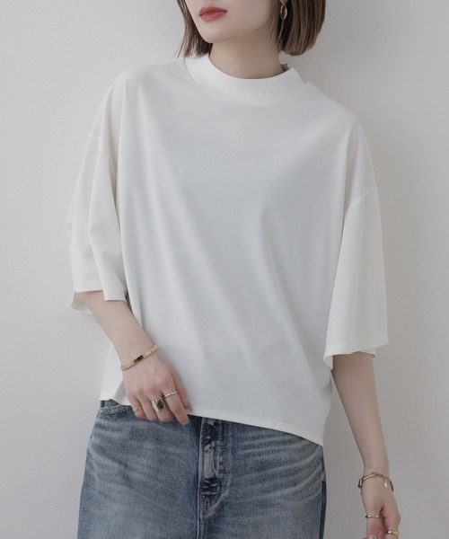 FUNALIVE（ファンアライブ）の「Sheer T-Shir t  シアーTシャツ 半端袖（Tシャツ/カットソー・レディース・ホワイト/ブラック・FREE）」の18枚目の写真