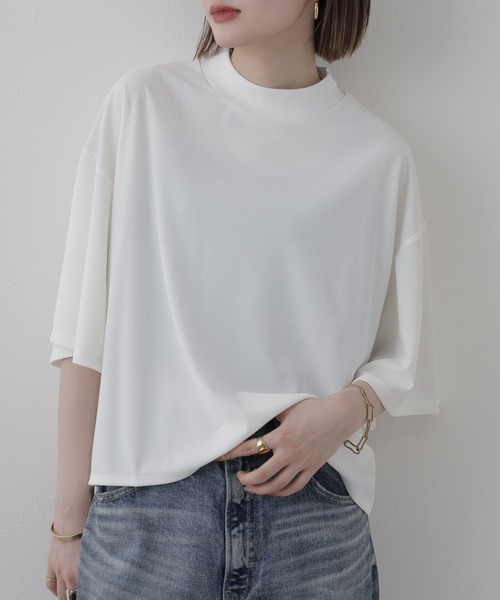 FUNALIVE（ファンアライブ）の「Sheer T-Shir t  シアーTシャツ 半端袖（Tシャツ/カットソー・レディース・ホワイト/ブラック・FREE）」の19枚目の写真