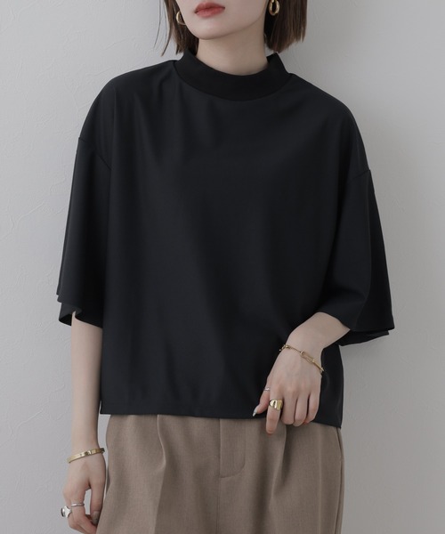 FUNALIVE（ファンアライブ）の「Sheer T-Shir t  シアーTシャツ 半端袖（Tシャツ/カットソー・レディース・ホワイト/ブラック・FREE）」の9枚目の写真