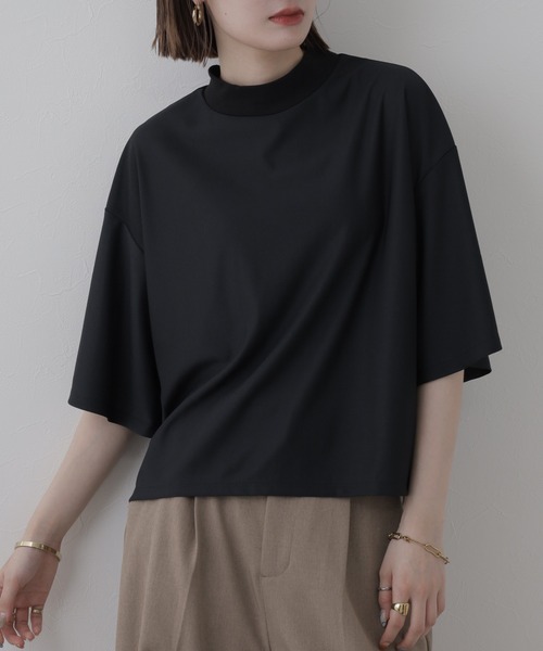 FUNALIVE（ファンアライブ）の「Sheer T-Shir t  シアーTシャツ 半端袖（Tシャツ/カットソー・レディース・ホワイト/ブラック・FREE）」の10枚目の写真