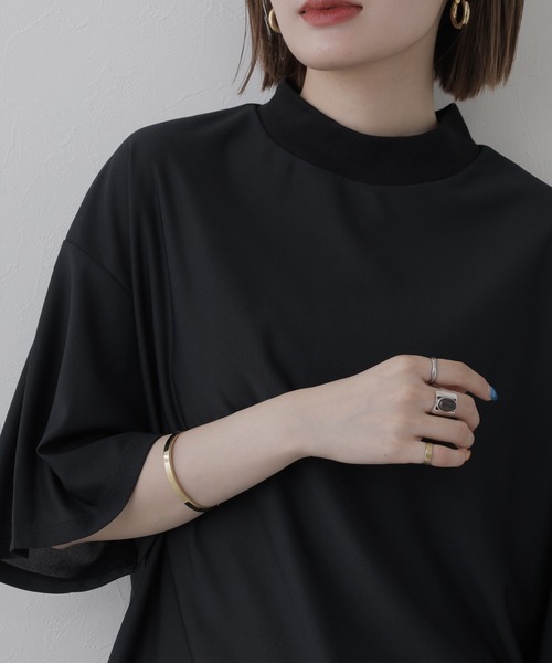 FUNALIVE（ファンアライブ）の「Sheer T-Shir t  シアーTシャツ 半端袖（Tシャツ/カットソー・レディース・ホワイト/ブラック・FREE）」の5枚目の写真