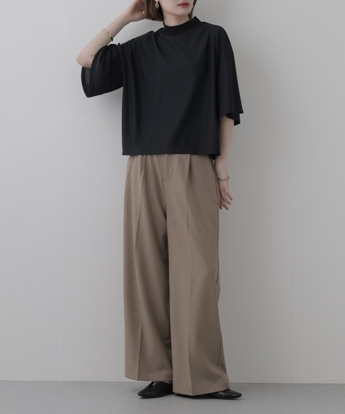 FUNALIVE（ファンアライブ）の「Sheer T-Shir t  シアーTシャツ 半端袖（Tシャツ/カットソー・レディース・ホワイト/ブラック・FREE）」の8枚目の写真