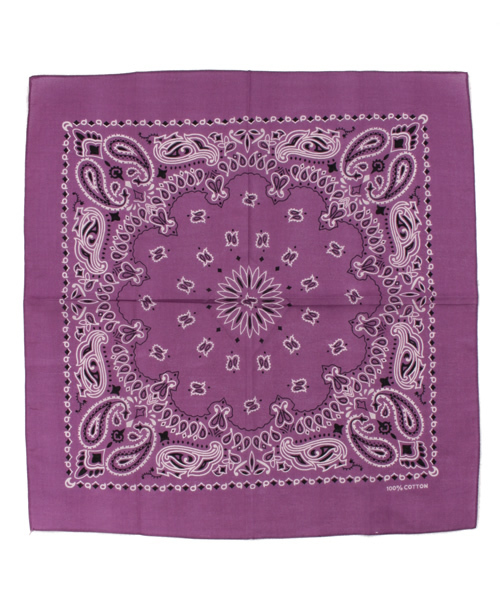 WEGO（ウィゴー）の「WEGO/バンダナ（バンダナ/スカーフ・レディース・イエロー/ライトパープル/ライトピンク/ブラック/ブルー/レッド/ホワイト/パープル/オレンジ/グリーン/ピンク・FREE）」の6枚目の写真