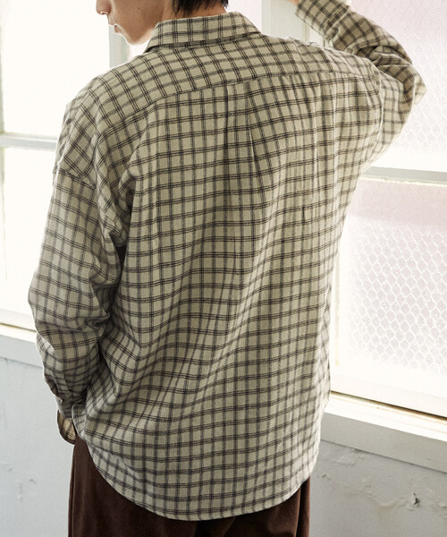 U.S. POLO ASSN.(ユーエスポロアッスン)の「U.S. POLO ASSN. × PUBLUX/ユーエスポロアッスン 別注 ワンポイント 刺繍 ネルチェックシャツ 限定展開(シャツ/ブラウス・メンズ・ベージュ/ダークブラウン/チャコールグレー/ブルー/ブラウン・SMALL/MEDIUM/LARGE)」の20枚目の写真