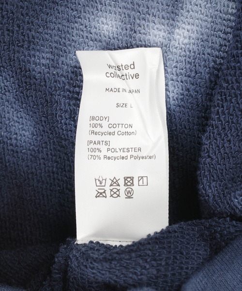 INNOCENT(イノセント)の「【Wasted Collective/ウェイステッド コレクティブ】Recycled Cotton Fleece Crew WC-RCCRW01(スウェット・メンズ・インディゴブルー・SMALL/MEDIUM/LARGE/X-LARGE/XX-LARGE)」の7枚目の写真