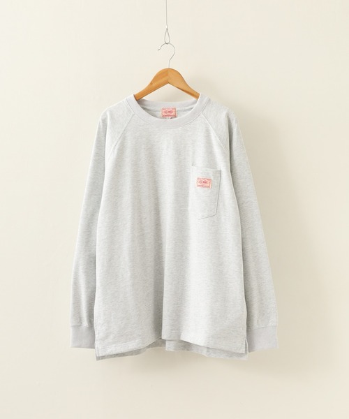 BIG MIKE(ビッグマイク)の「BIG MIKE ヘビーオンス ラグランロングスリーブTシャツ(Tシャツ/カットソー・メンズ・スミクロ/グレー/アッシュグレー・M/L)」の16枚目の写真