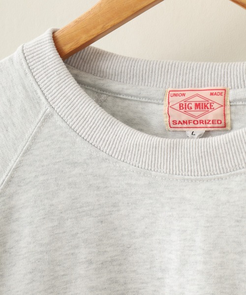 BIG MIKE(ビッグマイク)の「BIG MIKE ヘビーオンス ラグランロングスリーブTシャツ(Tシャツ/カットソー・メンズ・スミクロ/グレー/アッシュグレー・M/L)」の15枚目の写真