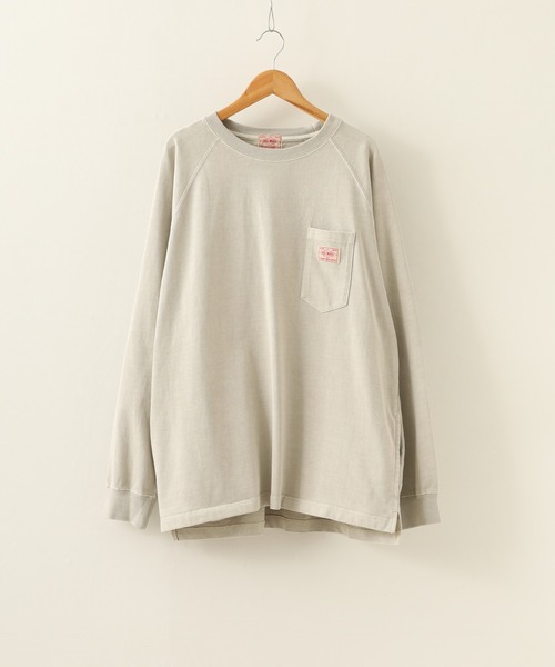 BIG MIKE(ビッグマイク)の「BIG MIKE ヘビーオンス ラグランロングスリーブTシャツ(Tシャツ/カットソー・メンズ・スミクロ/グレー/アッシュグレー・M/L)」の17枚目の写真