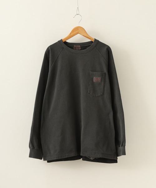 BIG MIKE(ビッグマイク)の「BIG MIKE ヘビーオンス ラグランロングスリーブTシャツ(Tシャツ/カットソー・メンズ・スミクロ/グレー/アッシュグレー・M/L)」の18枚目の写真