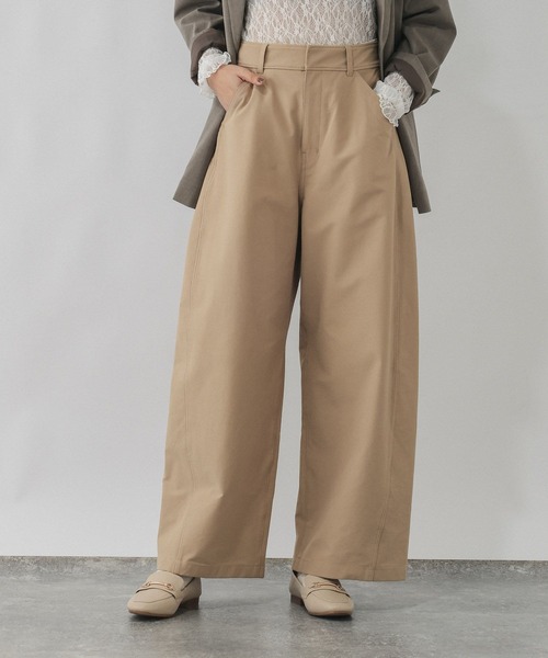GLOBAL WORK（グローバルワーク）の「やわらかストレッチチノパンツ/813973（その他パンツ・レディース・ベージュ/カーキ・SMALL/MEDIUM/LARGE）」の5枚目の写真
