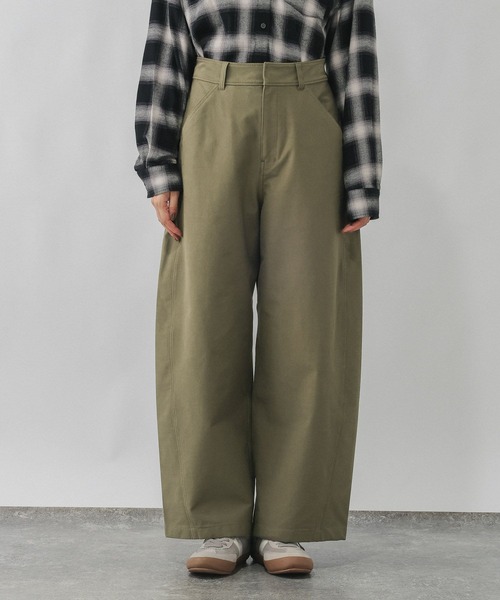 GLOBAL WORK（グローバルワーク）の「やわらかストレッチチノパンツ/813973（その他パンツ・レディース・ベージュ/カーキ・SMALL/MEDIUM/LARGE）」の11枚目の写真