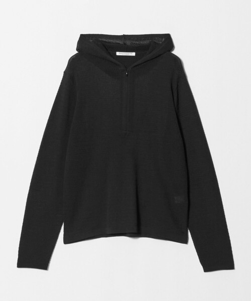 BEAUTY&YOUTH UNITED ARROWS(ビューティーアンドユースユナイテッドアローズ)の「コットンポリエステル ニットフーディ ウォッシャブル(ニット/セーター・レディース・ライラック/ダークブラウン/ブラック・FREE)」の2枚目の写真