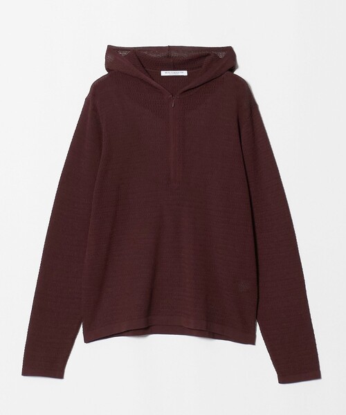 BEAUTY&YOUTH UNITED ARROWS(ビューティーアンドユースユナイテッドアローズ)の「コットンポリエステル ニットフーディ ウォッシャブル(ニット/セーター・レディース・ライラック/ダークブラウン/ブラック・FREE)」の9枚目の写真