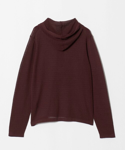BEAUTY&YOUTH UNITED ARROWS(ビューティーアンドユースユナイテッドアローズ)の「コットンポリエステル ニットフーディ ウォッシャブル(ニット/セーター・レディース・ライラック/ダークブラウン/ブラック・FREE)」の10枚目の写真