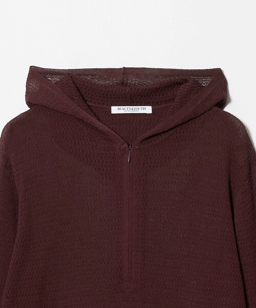 BEAUTY&YOUTH UNITED ARROWS(ビューティーアンドユースユナイテッドアローズ)の「コットンポリエステル ニットフーディ ウォッシャブル(ニット/セーター・レディース・ライラック/ダークブラウン/ブラック・FREE)」の11枚目の写真
