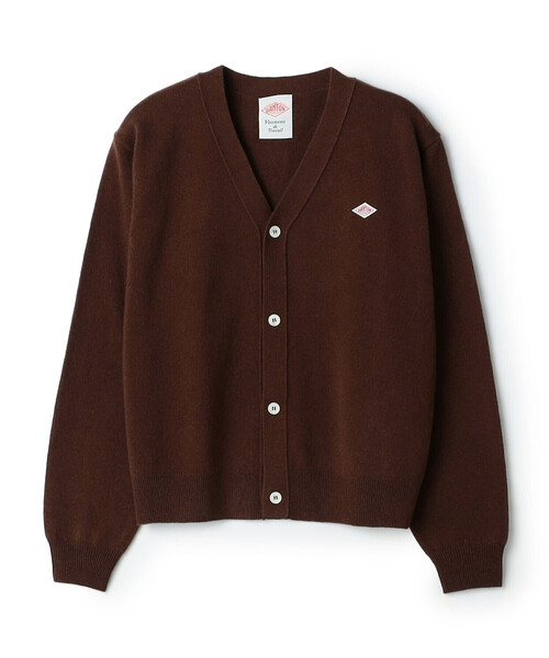 DANTON(ダントン)の「Women's Lambswool V-Neck Knit Cardigan(ニット/セーター・レディース・ダークグレー/ブラウン系その他2/ブラウン/ブラック/イエロー/オフホワイト/レッド/ライトブルー/オートミール/ピンク/ライトグレー・38/36)」の6枚目の写真