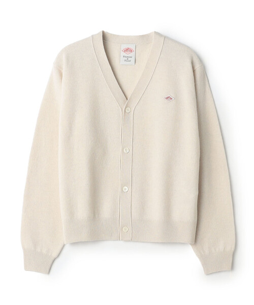DANTON(ダントン)の「Women's Lambswool V-Neck Knit Cardigan(ニット/セーター・レディース・ダークグレー/ブラウン系その他2/ブラウン/ブラック/イエロー/オフホワイト/レッド/ライトブルー/オートミール/ピンク/ライトグレー・38/36)」の2枚目の写真