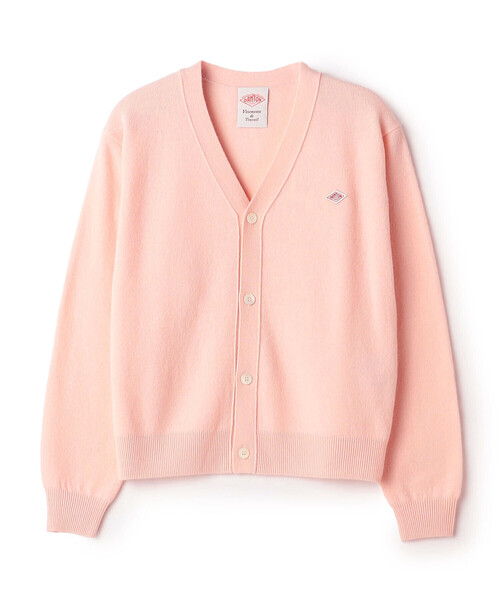 DANTON(ダントン)の「Women's Lambswool V-Neck Knit Cardigan(ニット/セーター・レディース・ダークグレー/ブラウン系その他2/ブラウン/ブラック/イエロー/オフホワイト/レッド/ライトブルー/オートミール/ピンク/ライトグレー・38/36)」の1枚目の写真
