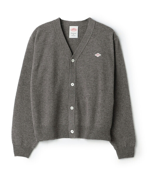 DANTON(ダントン)の「Women's Lambswool V-Neck Knit Cardigan(ニット/セーター・レディース・ダークグレー/ブラウン系その他2/ブラウン/ブラック/イエロー/オフホワイト/レッド/ライトブルー/オートミール/ピンク/ライトグレー・38/36)」の7枚目の写真