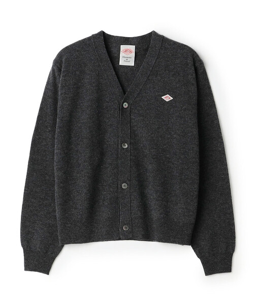 DANTON(ダントン)の「Women's Lambswool V-Neck Knit Cardigan(ニット/セーター・レディース・ダークグレー/ブラウン系その他2/ブラウン/ブラック/イエロー/オフホワイト/レッド/ライトブルー/オートミール/ピンク/ライトグレー・38/36)」の5枚目の写真