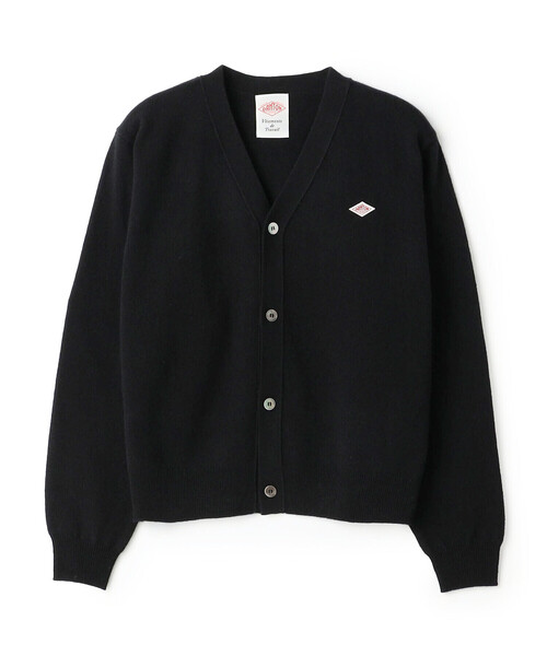DANTON(ダントン)の「Women's Lambswool V-Neck Knit Cardigan(ニット/セーター・レディース・ダークグレー/ブラウン系その他2/ブラウン/ブラック/イエロー/オフホワイト/レッド/ライトブルー/オートミール/ピンク/ライトグレー・38/36)」の3枚目の写真